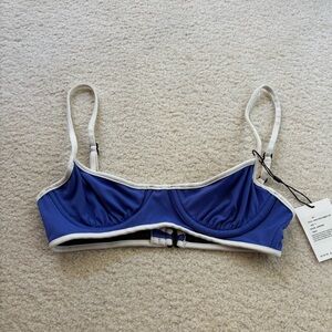 Acacia Sapphire Sadie Piped Ribbed Top